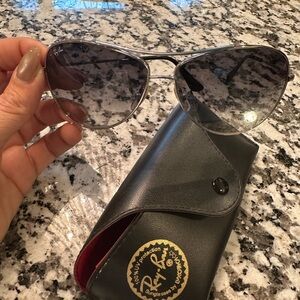 Ray-Ban Gray Aviator Sunglasses